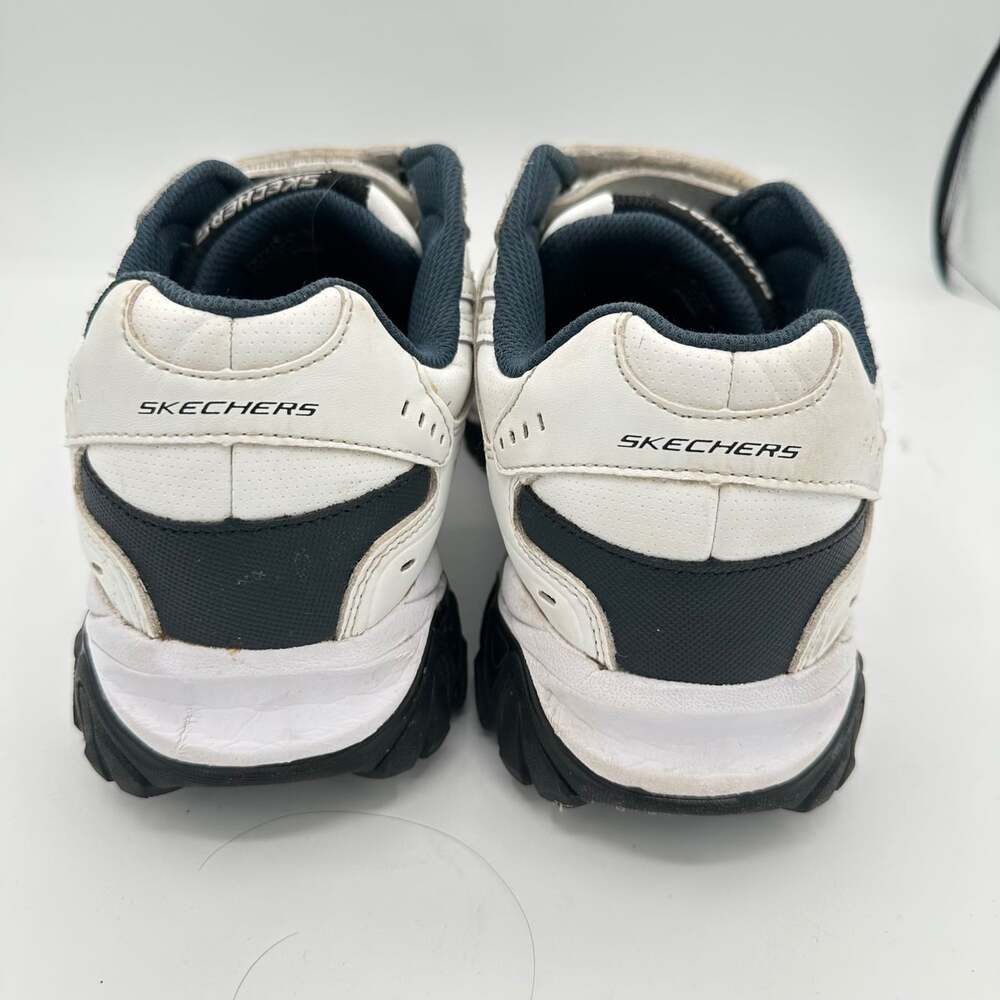 Skechers Men’s After Burn Memory Fit sneakers size 9 white dad shoes hook&loop - Picture 3 of 7